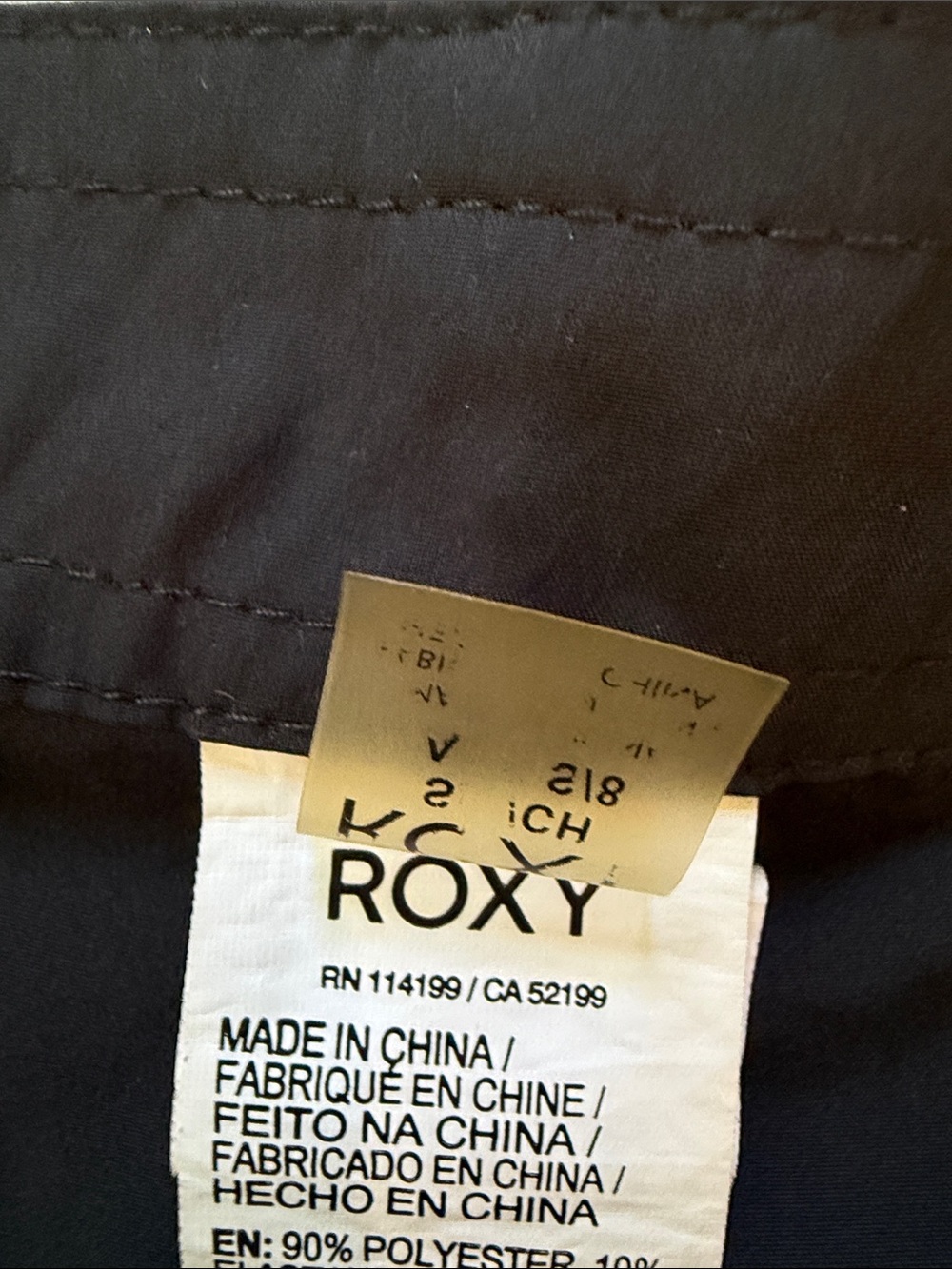 Roxy Black Athletic Swim Shorts - Picture 2 of 3